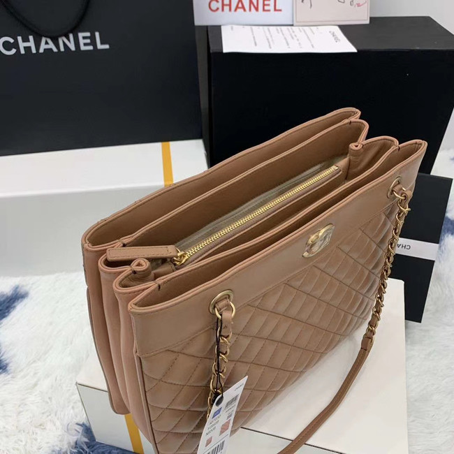 Chanel Original Lather Bag AS2784 apricot