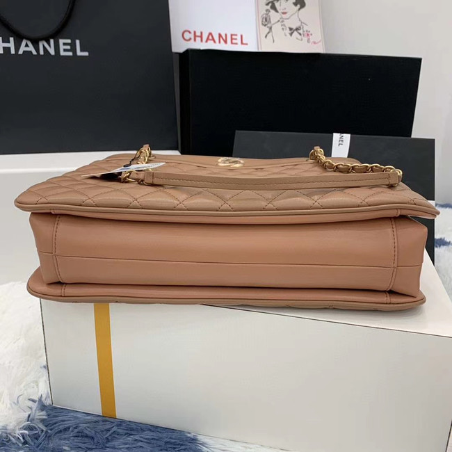 Chanel Original Lather Bag AS2784 apricot