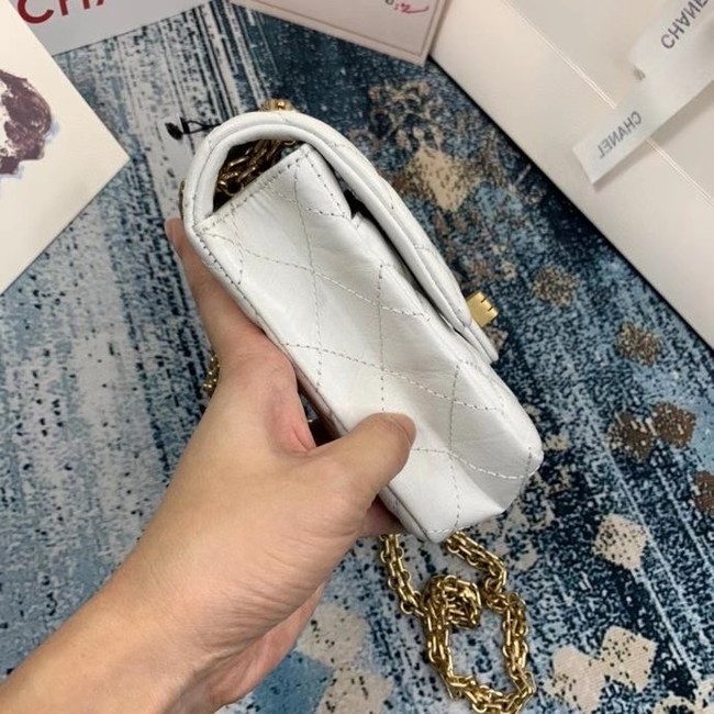 Chanel Small 2.55 Flap Bag AS1961 white