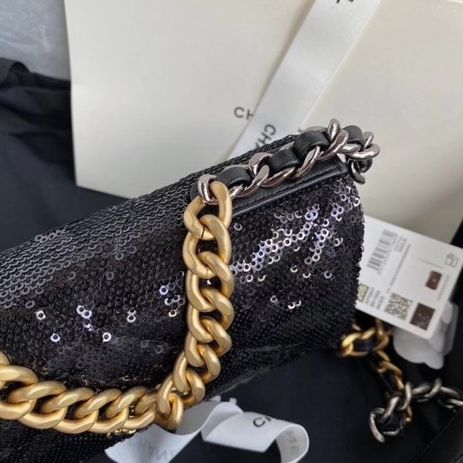 Chanel 19 Chain Wallet WOC AP0957 black