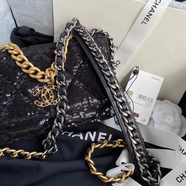 Chanel 19 Chain Wallet WOC AP0957 black