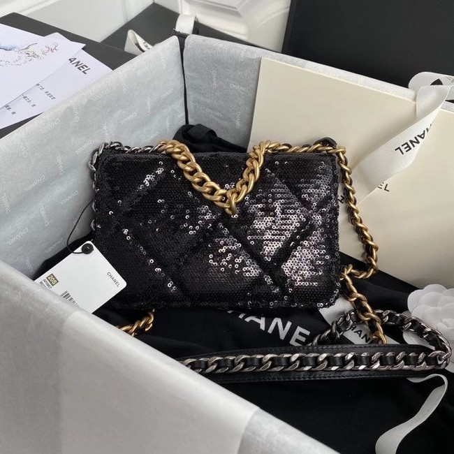 Chanel 19 Chain Wallet WOC AP0957 black