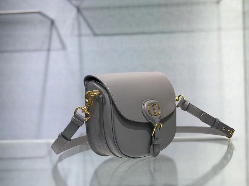 MEDIUM DIOR BOBBY BAG Box Calfskin M9319 grey