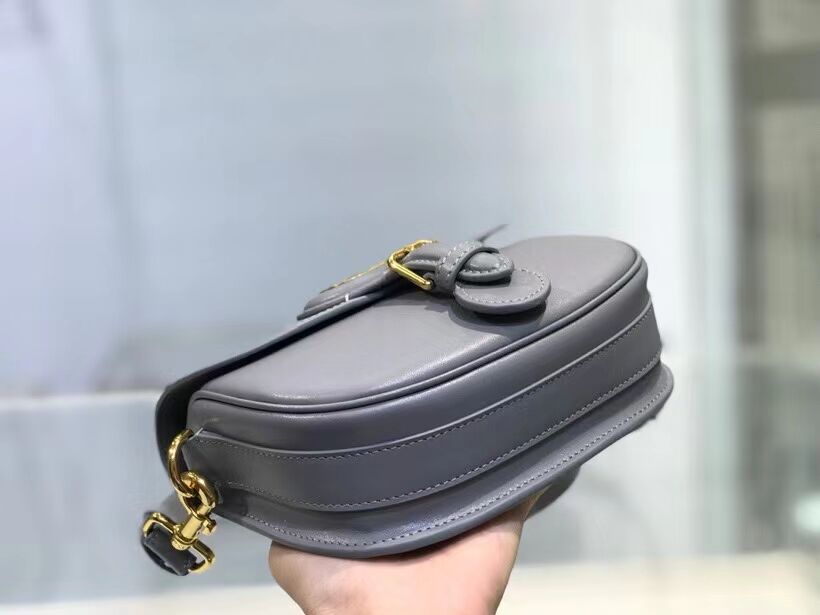 SMALL DIOR BOBBY BAG Gray Box Calfskin Gray Box Calfskin M9317