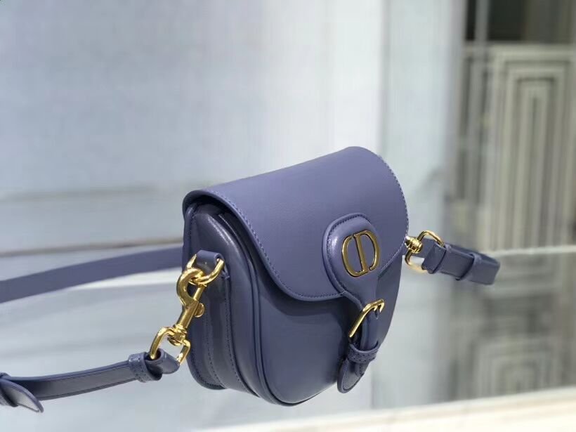 SMALL DIOR BOBBY BAG Gray Box Calfskin Gray Box Calfskin M9317 blue