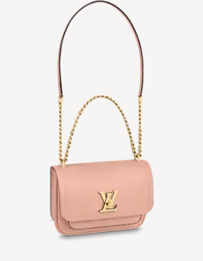 Louis Vuitton Original Lockme chain small handbag M57067 pink