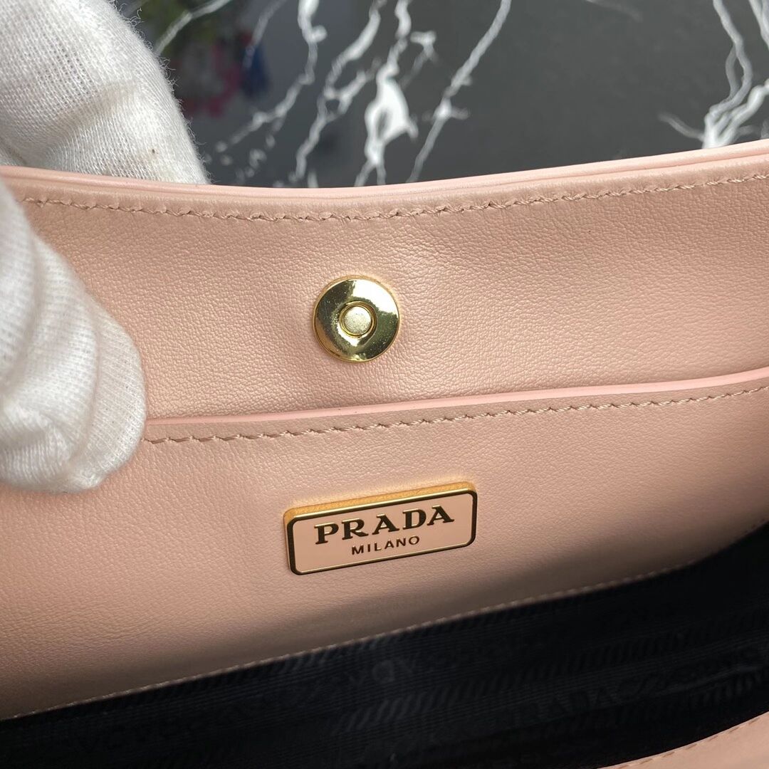 Prada Saffiano leather shoulder bag 2BC148 pink