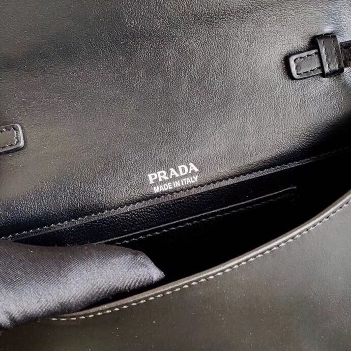 Prada Saffiano leather shoulder bag 2BP019 black