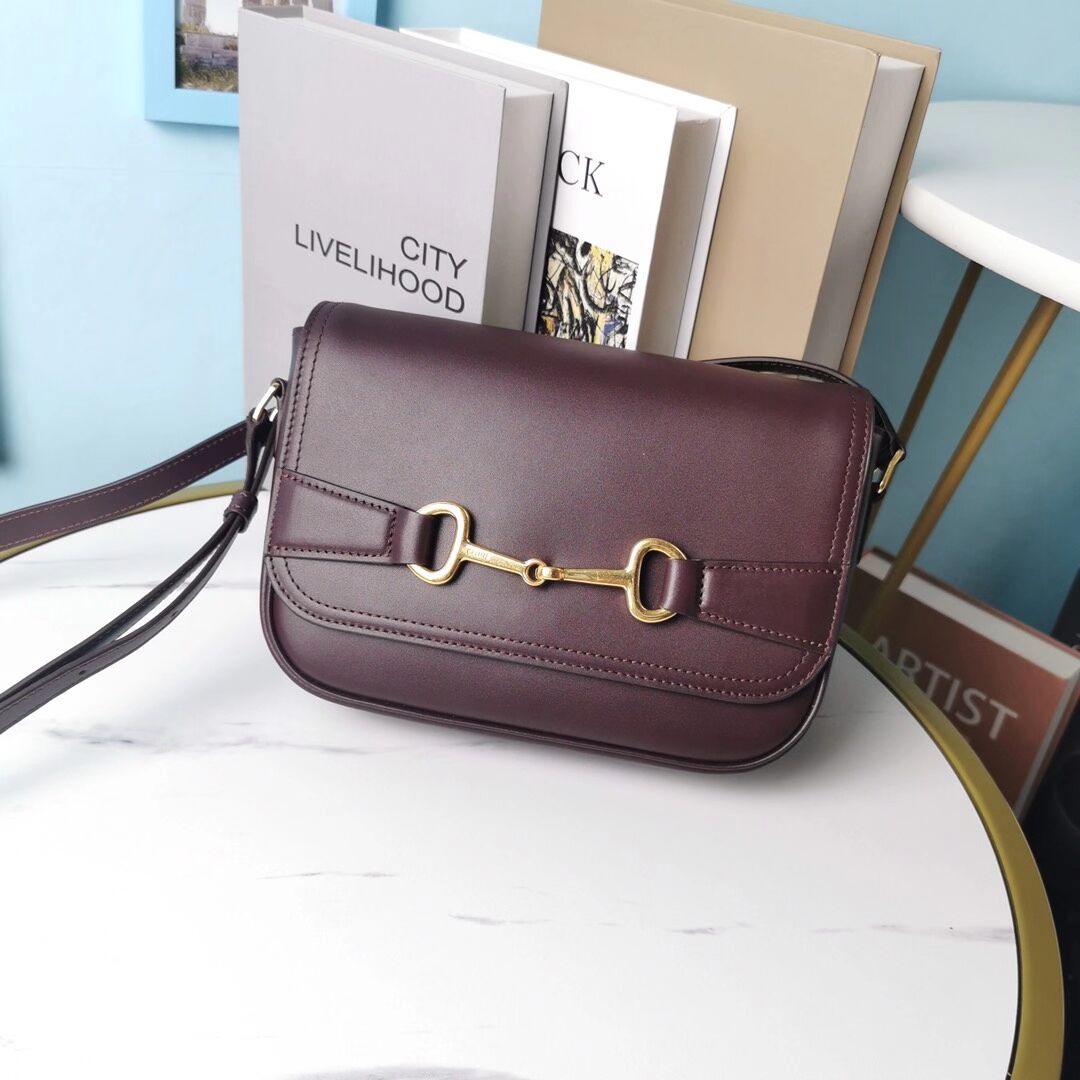 Celine SMALL CLASSIC BAG IN BOX CALFSKIN CL91373 Burgundy