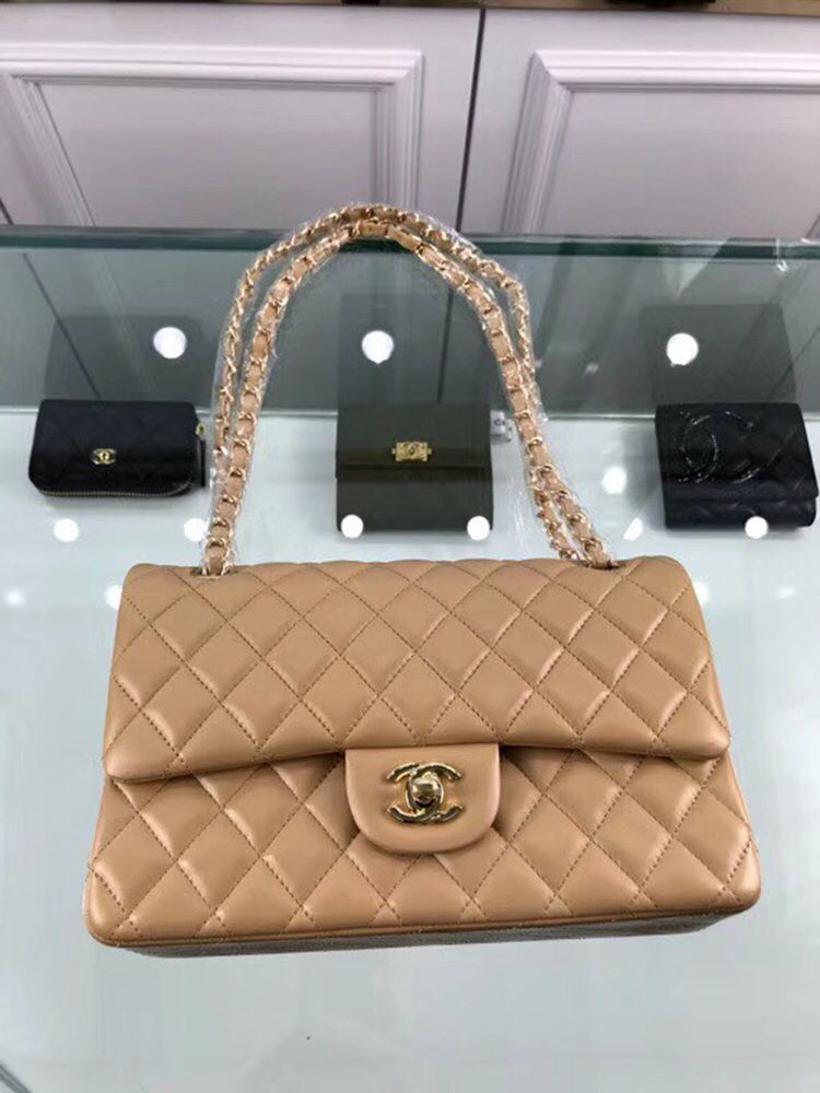 Chanel 2.55 Series Flap Bags Original  A1112 Apricot