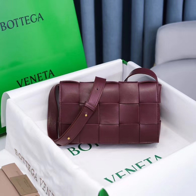 Bottega Veneta BORSA CASSETTE 578004 BORDEAUX