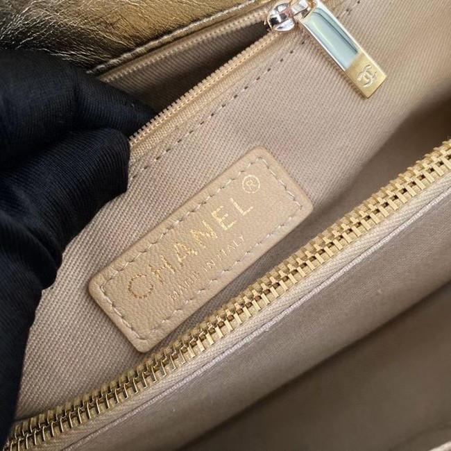 Chanel Flap Bag with Top Handle A92991 gold