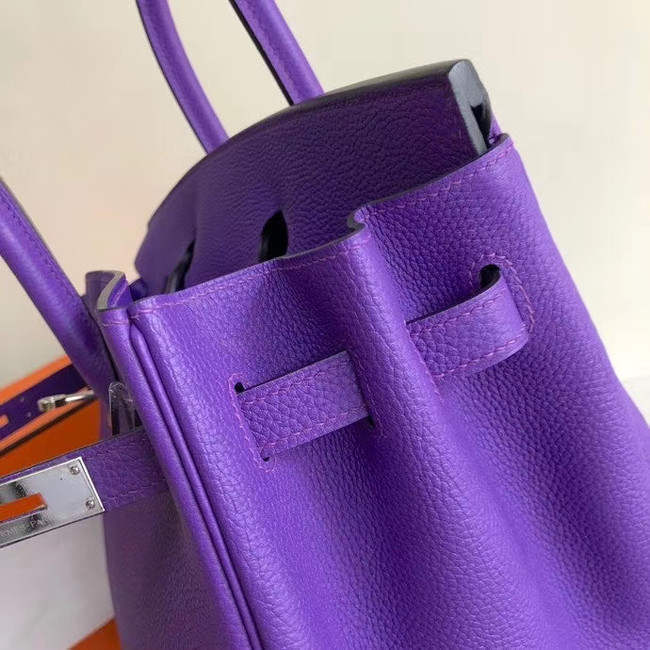 Hermes Birkin Bag Original Leather 35CM 17825 purple