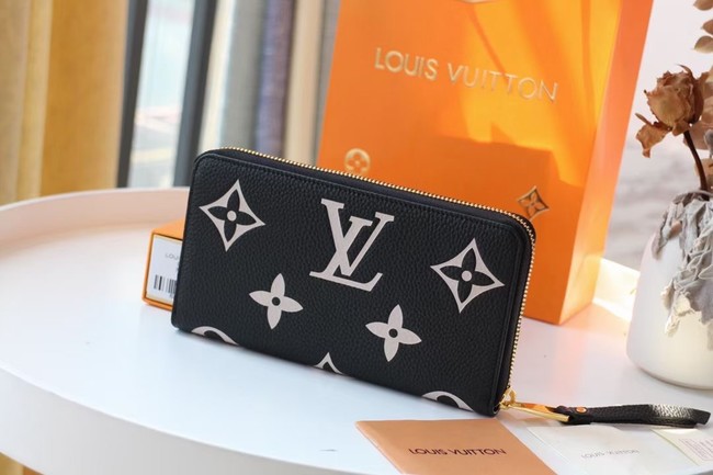 Louis Vuitton Original ZIPPY wallet M69794 black