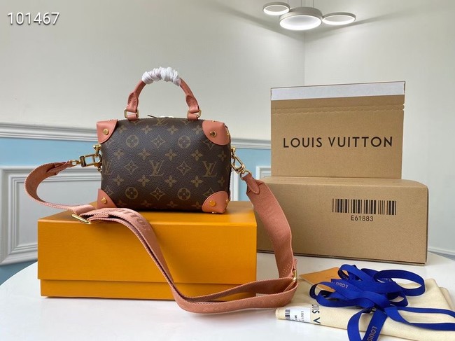 Louis vuitton original leather PETITE MALLE SOUPLE M45531 Peach