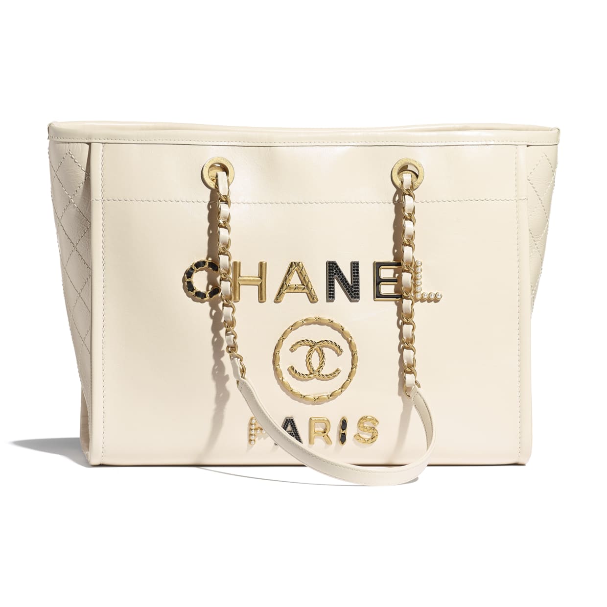 Chanel shopping bag A67001 Ecru