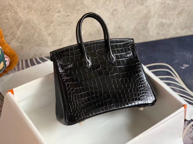 Hermes Birkin Bag Original Leather crocodile HBK35 black