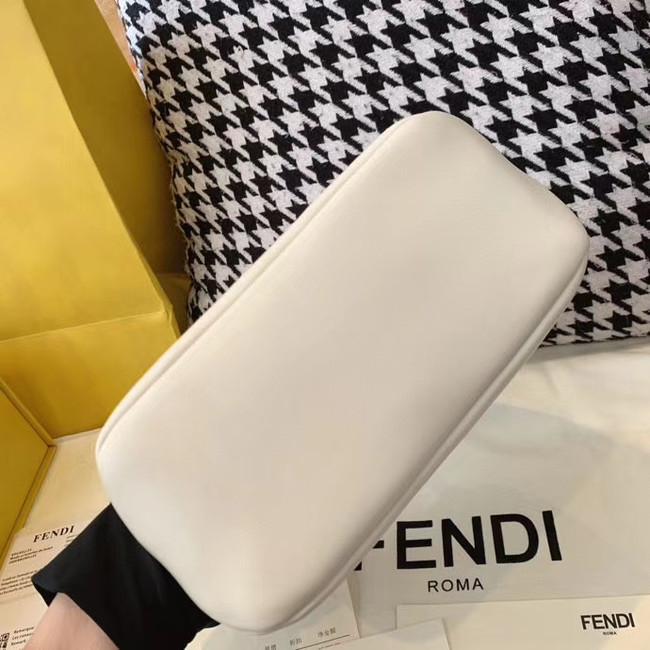 Fendi PEEKABOO ICONIC MINI nappa leather bag 8BN244 white