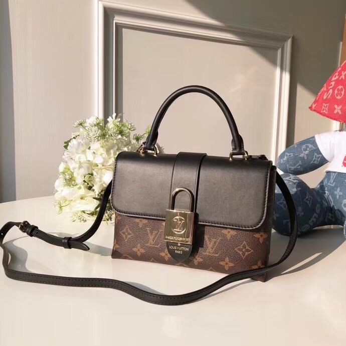 Louis Vuitton Top Quality Monogram Canvas LOCKY BB M44080 Black