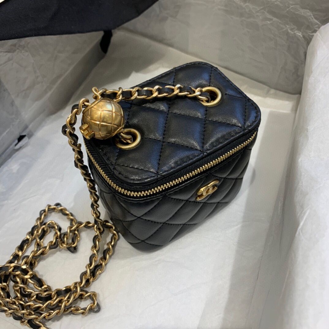 Chanel Original Small classic chain box handbag AP1447 black