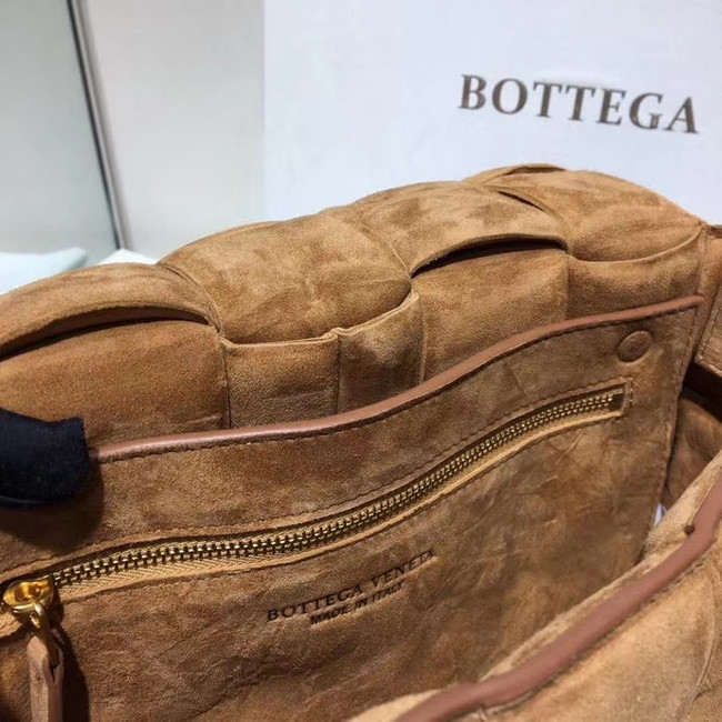 Bottega Veneta PADDED CASSETTE BAG suede 591970 brown