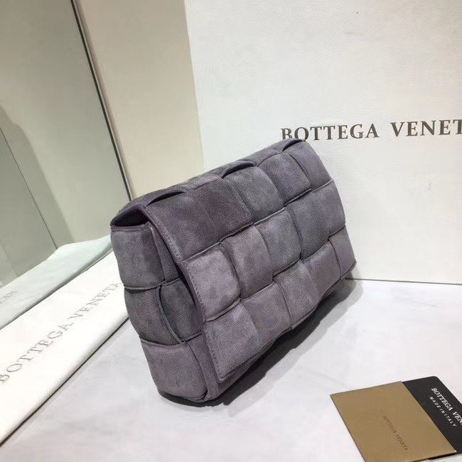 Bottega Veneta PADDED CASSETTE BAG suede 591970 grey