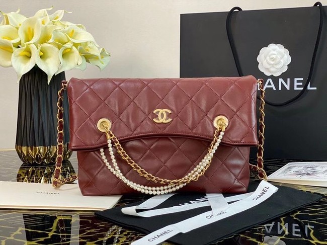 Chanel Original shopping bag AS2213 Burgundy