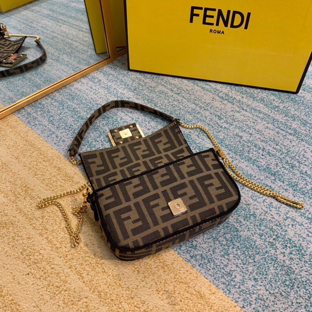 FENDI fabric bag 8BR600 brown