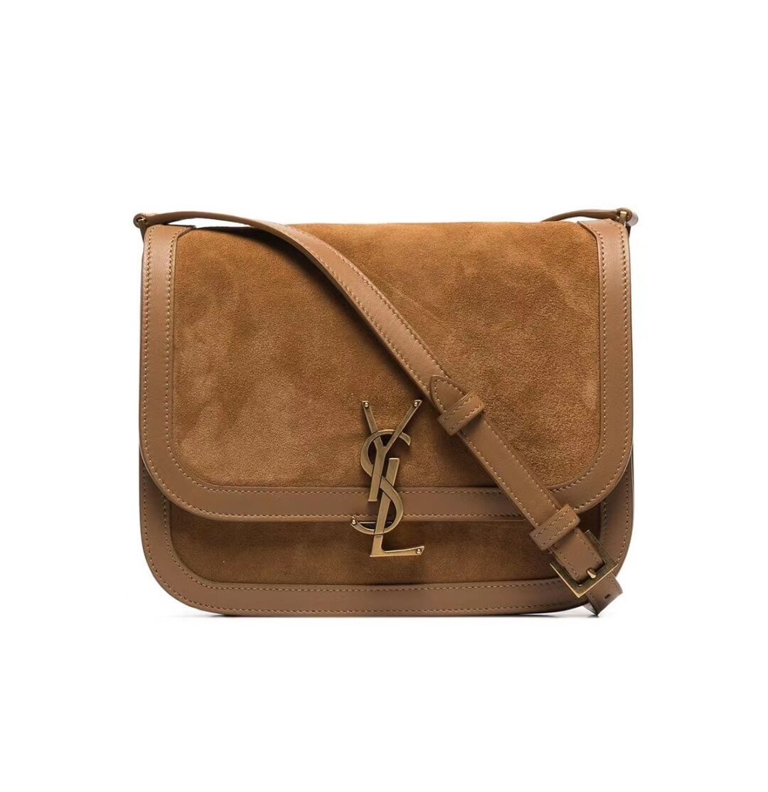 Yves Saint Laurent IN SUEDE AND SMOOTH LEATHER Y535025E brown