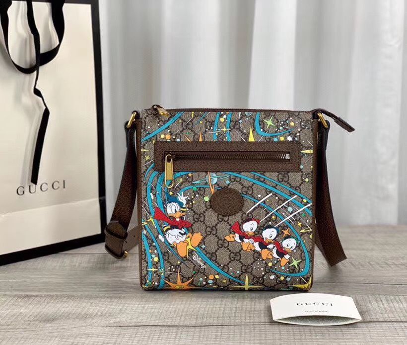 Gucci Donald Duck Series Original Leather Shoulder Bag 645054