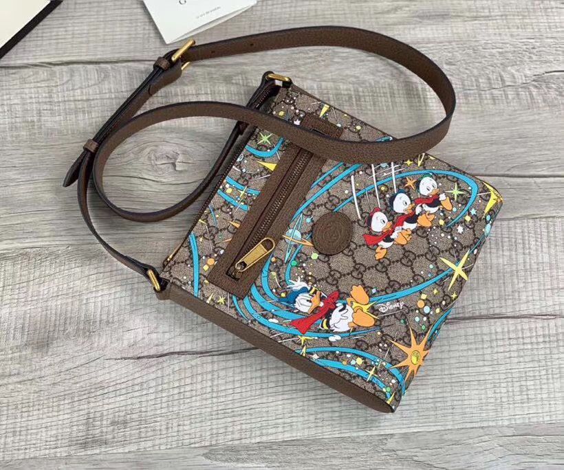 Gucci Donald Duck Series Original Leather Shoulder Bag 645054