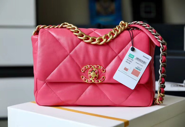 Chanel 19 flap bag AS1161 Coral