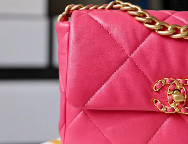 Chanel 19 flap bag AS1161 Coral