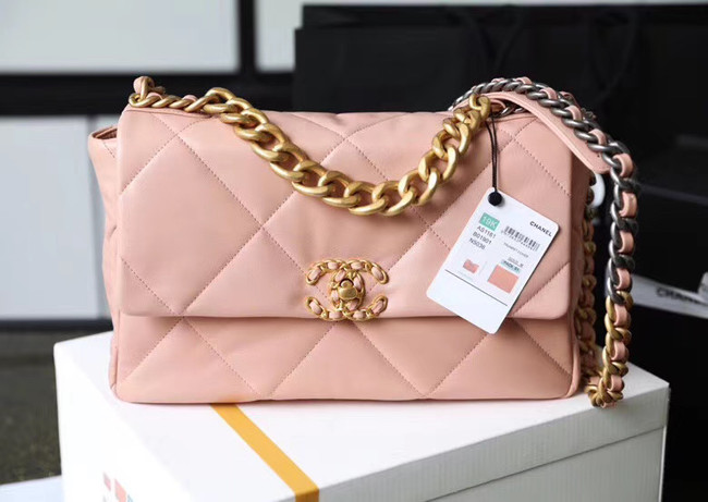 Chanel 19 flap bag AS1161 pink