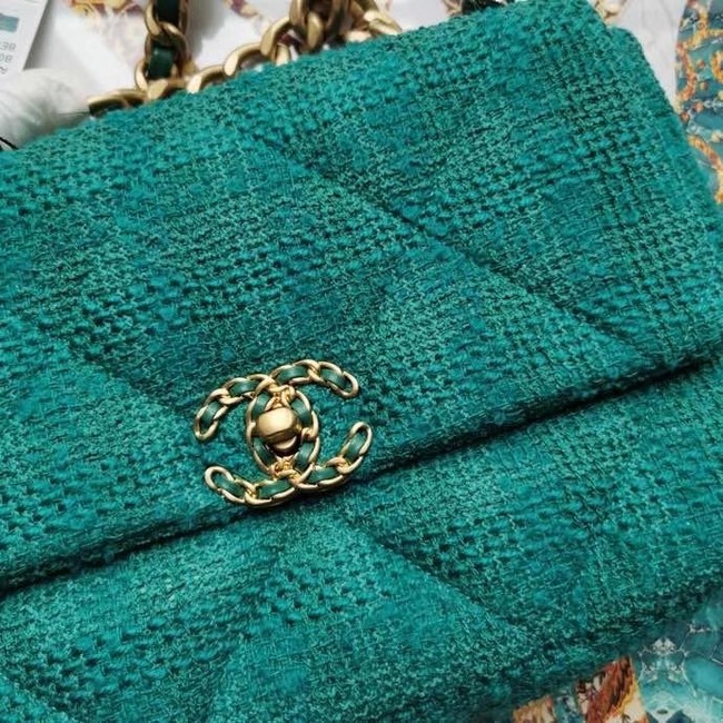 CHANEL 19 Flap Bag AS1161 green