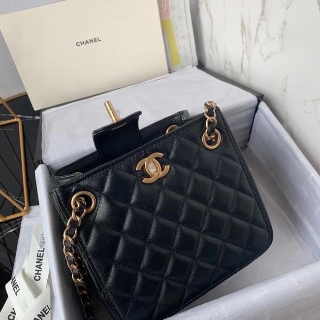 Chanel bucket bag AS2230 black