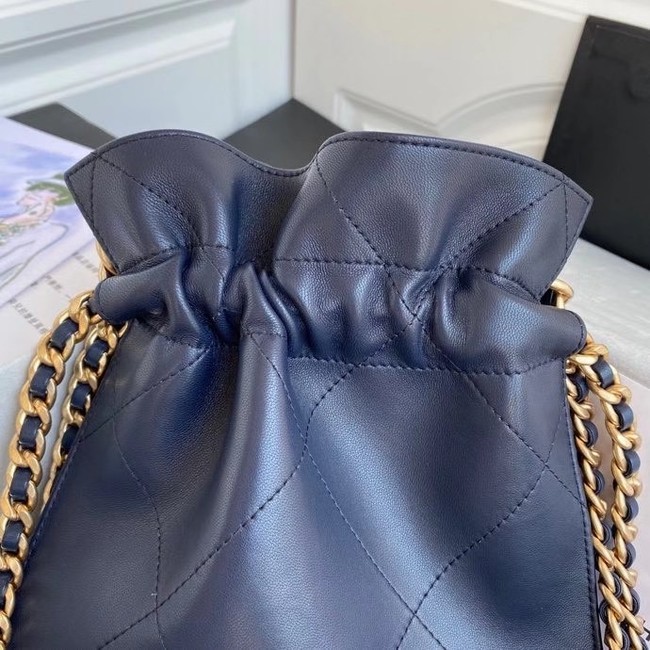 Chanel shopping bag AS2169 Navy Blue