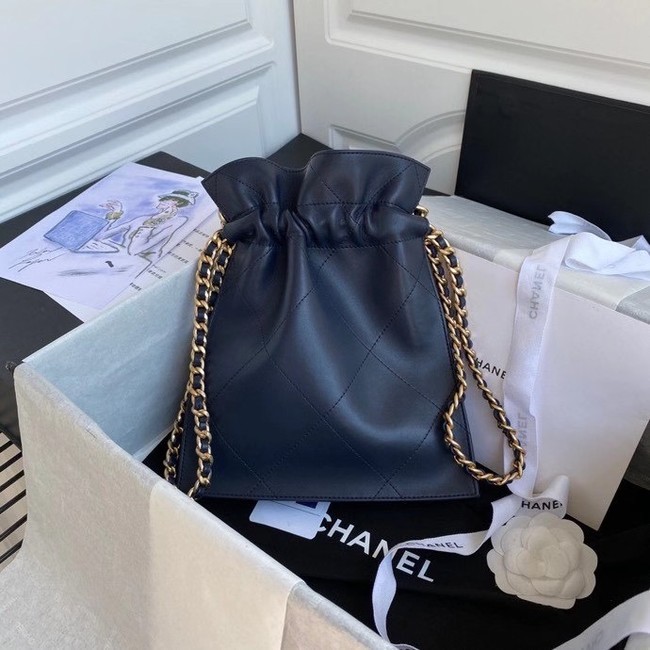 Chanel shopping bag AS2169 Navy Blue