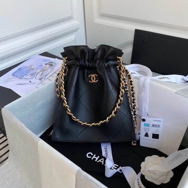 Chanel shopping bag AS2169 black