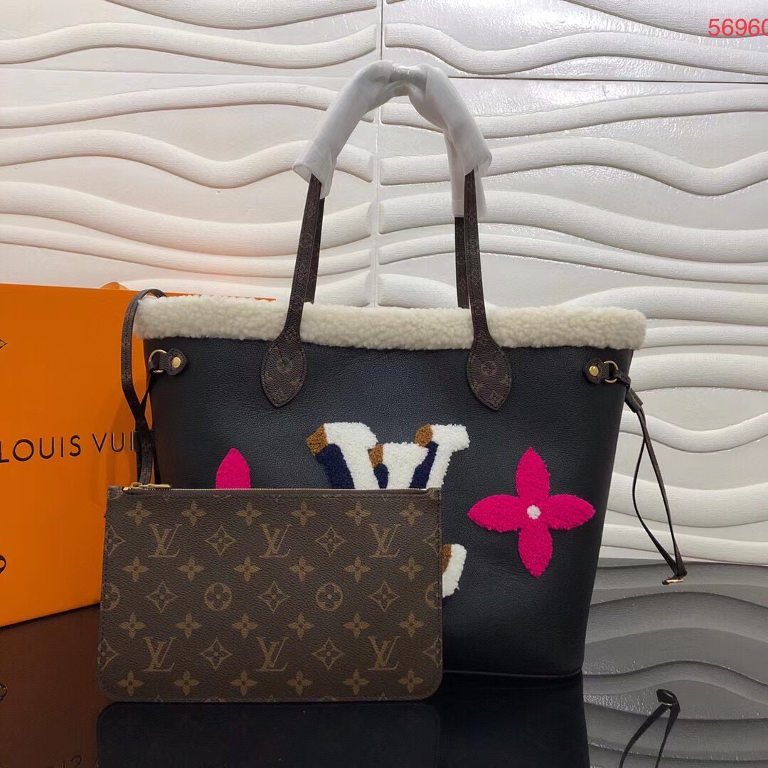 Louis Vuitton original NEVERFULL MM M56960 BLACK