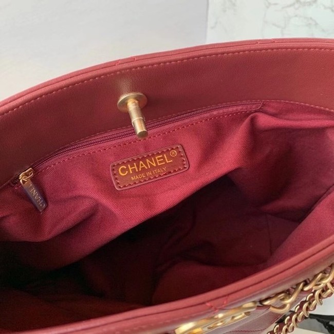 Chanel shopping bag AS2556 Burgundy