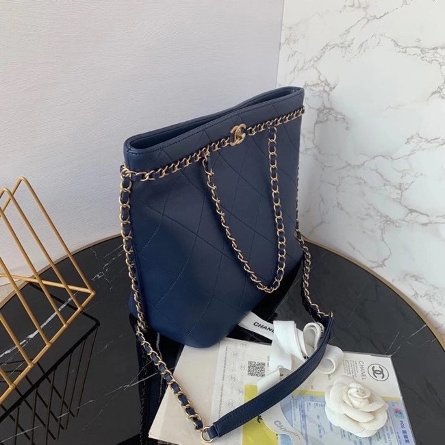 Chanel shopping bag AS2556 Navy Blue