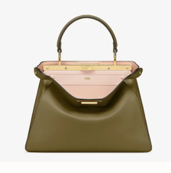 Fendi PEEKABOO ISEEU MEDIUM leather bag 70193 green