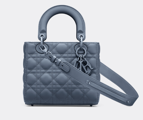 LADY DIOR MY ABCDIOR BAG Dark Denim Blue Ultramatte Cannage Calfskin M0538SLOI