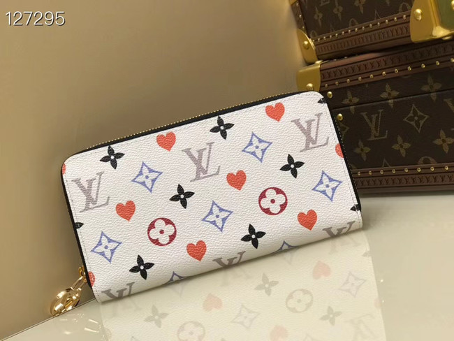 Louis Vuitton GAME ON ZIPPY WALLET M57491 white