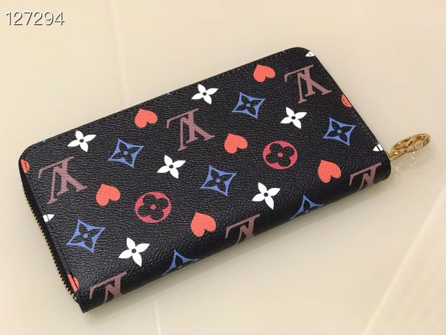 Louis Vuitton GAME ON ZIPPY WALLET M80323 black