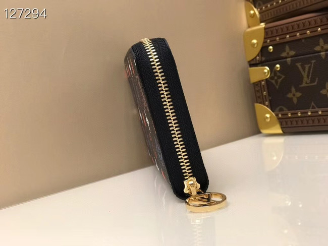 Louis Vuitton GAME ON ZIPPY WALLET M80323 black