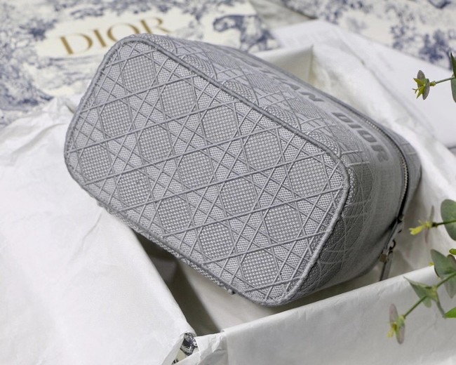 DIOR Oblique Jacquard cosmetic bag S5488 grey