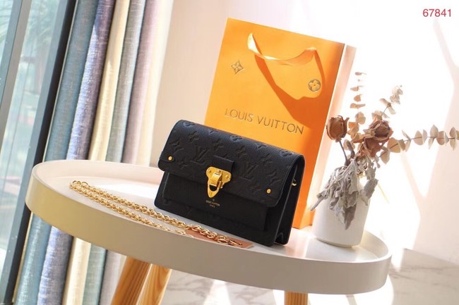 Louis vuitton VAVIN CHAIN WALLET M67841 black