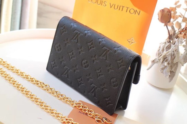 Louis vuitton VAVIN CHAIN WALLET M67841 black